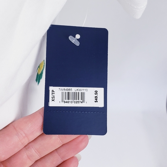 Lucky Brand Embroidered Lemon 🍋 😋 T-Shirt - Picture 4 of 6